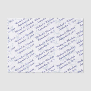 Personalised Wedding - Blue Tissue Paper