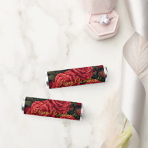 Personalised Wedding Breath Savers Mints with Rose