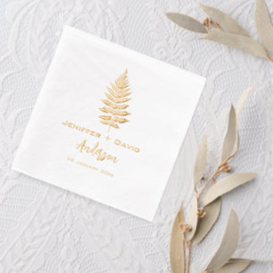 Personalised wedding,bridal shower/engagement gift foil napkins