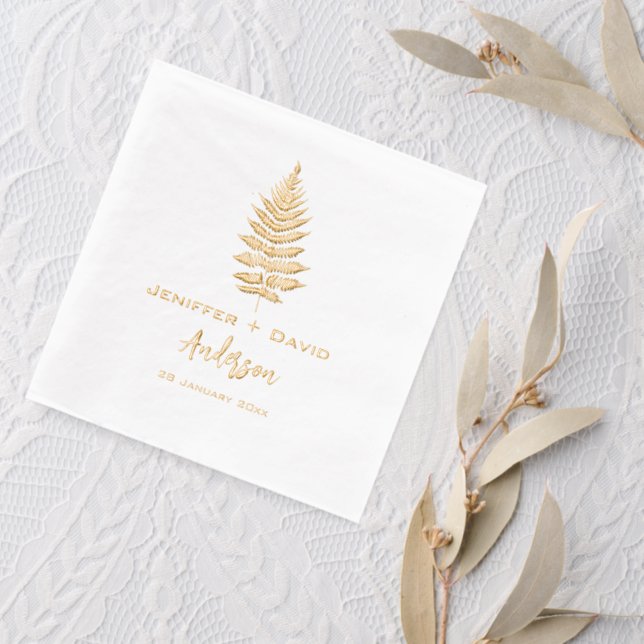 Personalised wedding,bridal shower/engagement gift foil napkins (Insitu (wedding 2))