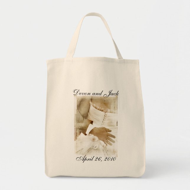 Personalised Wedding/Bridal Tote Bag (Front)