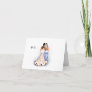 Personalised Wedding Card for a Sister-in-law