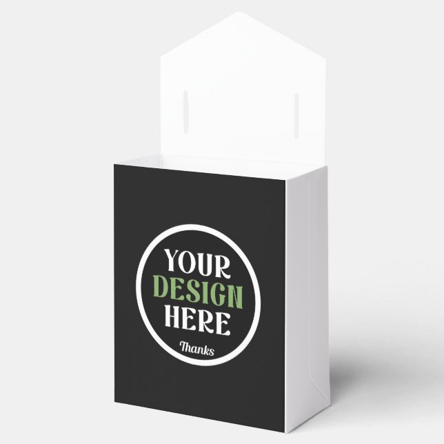 Personalised Wedding Celebration Design Favour Box (Opened)