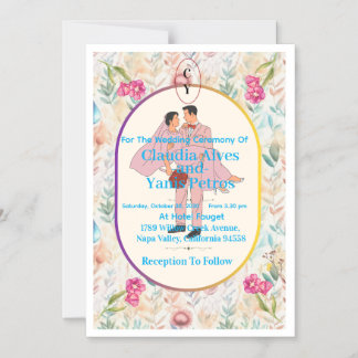 Personalised Wedding Ceremony Invitation