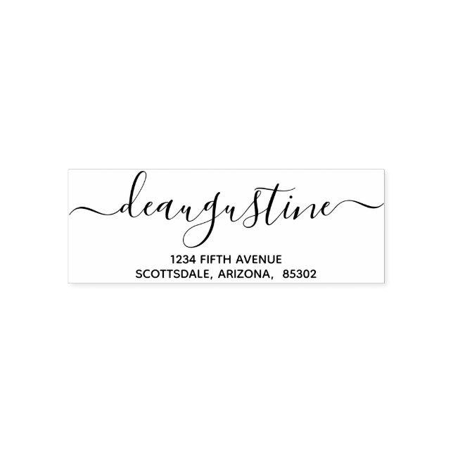 Personalised Wedding Christmas etc Return Address Self-inking Stamp (Design)