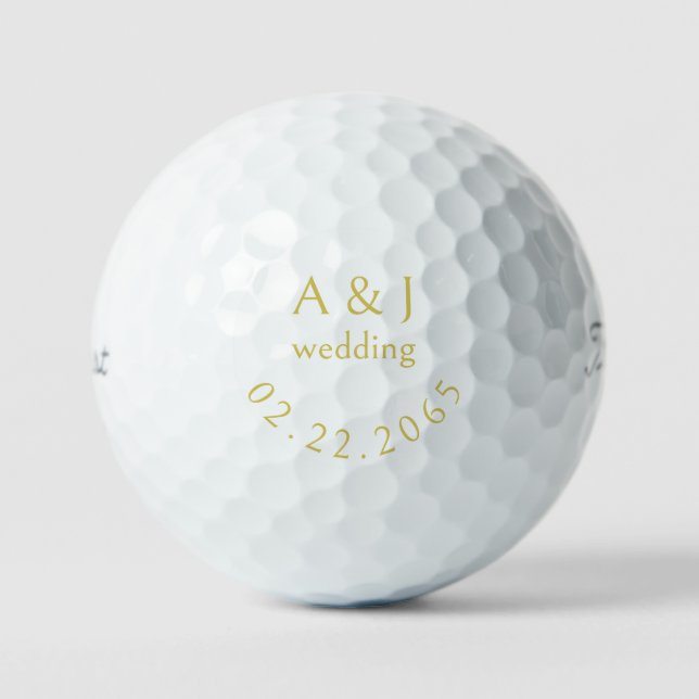 Personalised Wedding Citrus Favour Titleist Pro V1 Golf Balls (Front)