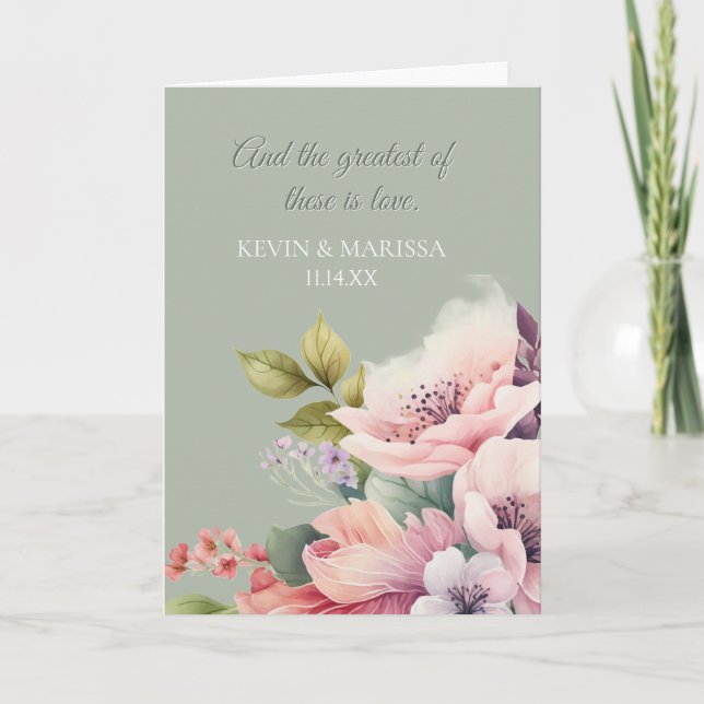 Personalised Wedding Congrats card (Front)