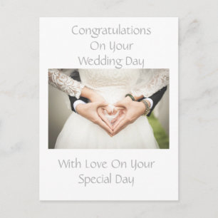Personalised Wedding Congratulations Postcard