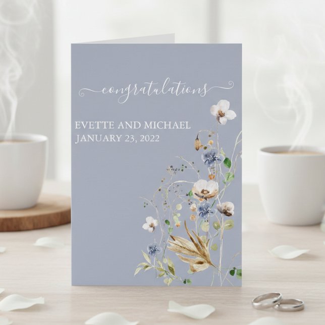 Personalised Wedding Congratulations Wild Flower  (Creator Uploaded)