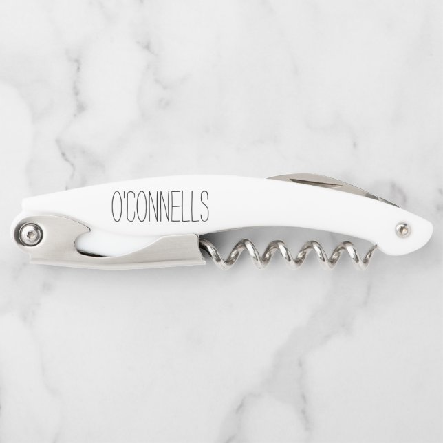 personalised wedding corkscrew (Front)