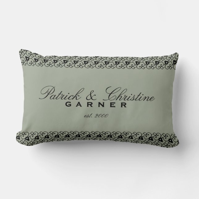 Personalised Wedding Cotton Pillow (Front)
