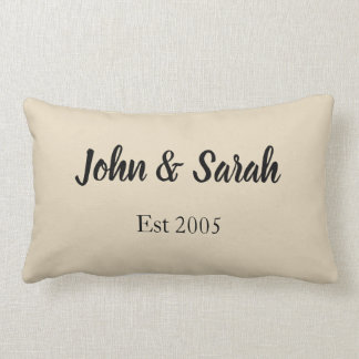 Personalised Wedding Couple Family Any Names Gift Lumbar Cushion