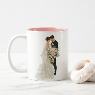Personalised Wedding Couple Mug   Custom Mr & Mrs 