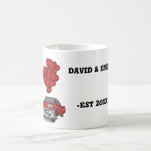 Personalised wedding couples mug (Center)