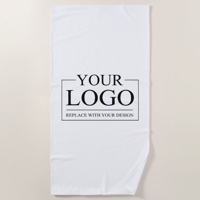 Personalised Wedding Custom Idea Add Logo Beach Towel (Front)
