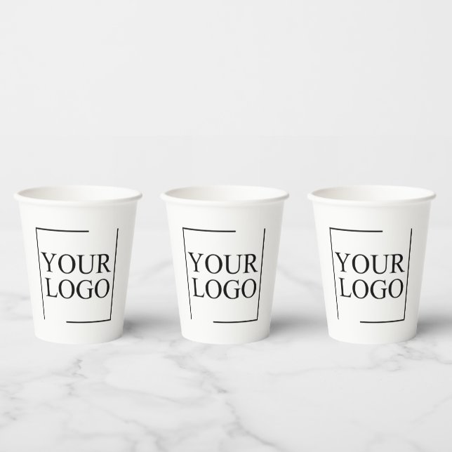 Personalised Wedding Custom Idea Add Logo Paper Cups (Multi)