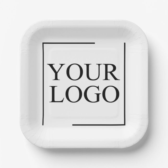 Personalised Wedding Custom Idea Add Logo Paper Plate (Front)