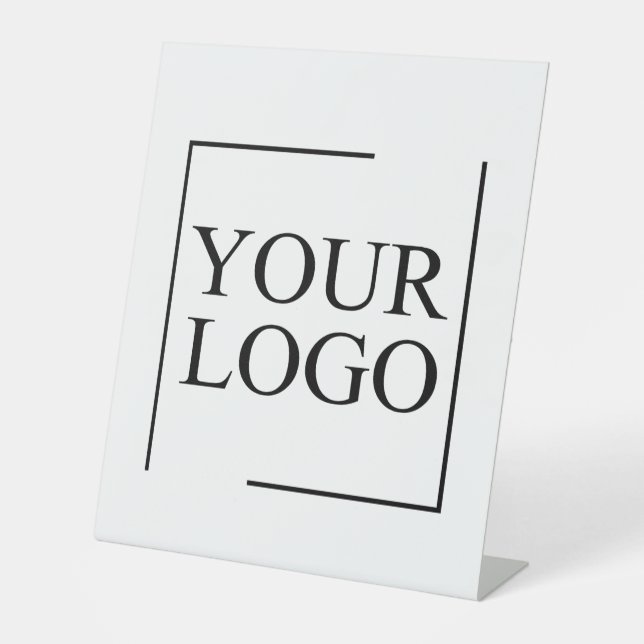 Personalised Wedding Custom Idea Add Logo Pedestal Sign (Front)