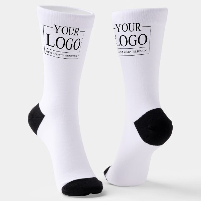 Personalised Wedding Custom Idea Add Logo Socks (Angled)