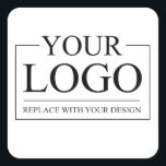 Personalised Wedding Custom Idea Add Logo Square Sticker<br><div class="desc">Personalised Wedding Custom Idea Add Logo.
You can customise it with your photo,  logo or with your text.  You can place them as you like on the customisation page. Funny,  unique,  pretty,  or personal,  it's your choice.</div>
