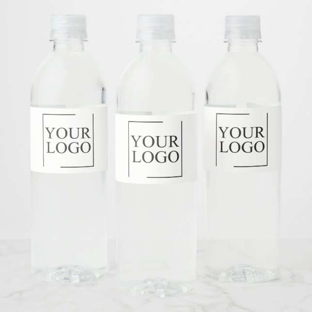 Personalised Wedding Custom Idea Add Logo Water Bottle Label (Bottles)