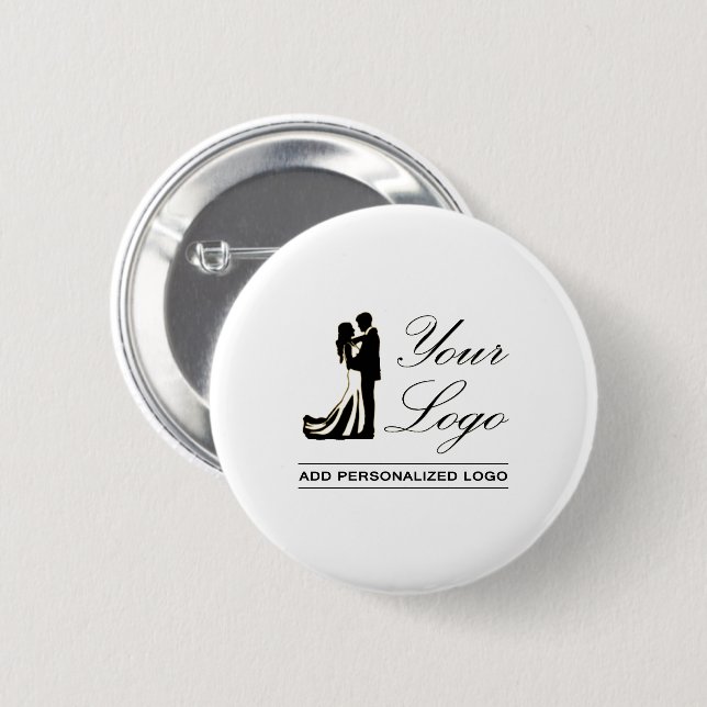 Personalised Wedding Custom Idea Add Your Design 6 Cm Round Badge (Front & Back)