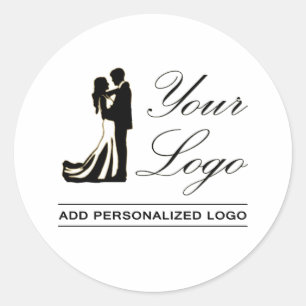 Personalised Wedding Custom Idea Add Your Design Classic Round Sticker