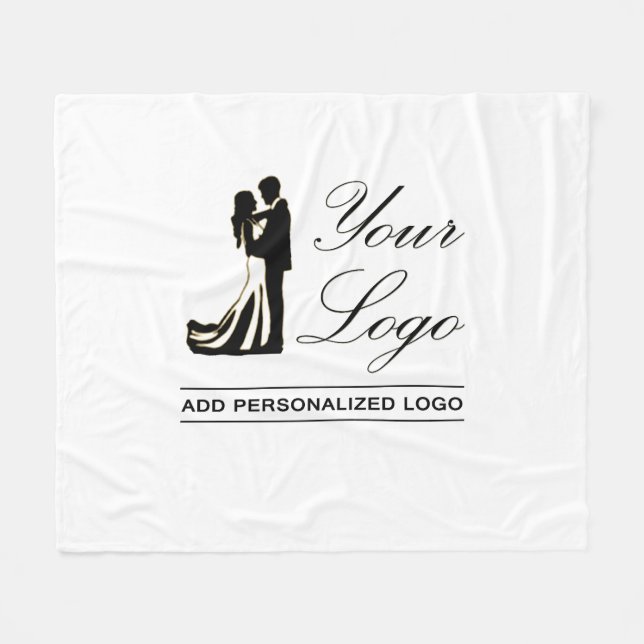 Personalised Wedding Custom Idea Add Your Design Fleece Blanket (Front (Horizontal))