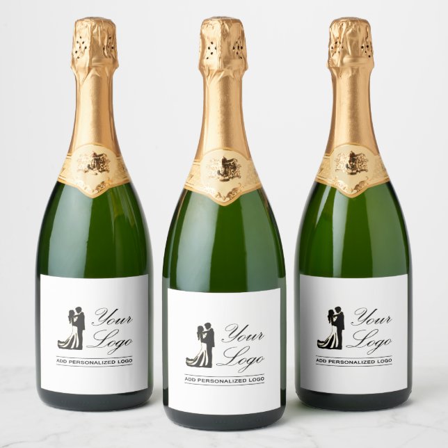 Personalised Wedding Custom Idea Add Your Design Sparkling Wine Label (Bottles)