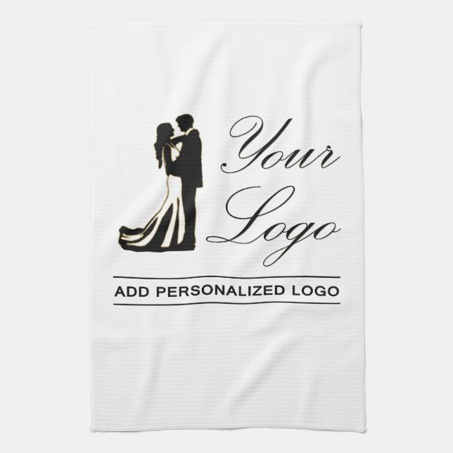 Personalised Wedding Custom Idea Add Your Design Tea Towel (Vertical)