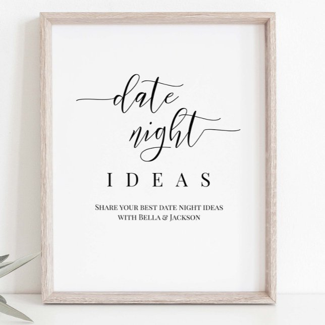 Personalised Wedding Date Night Idea Sign (Creator Uploaded)
