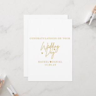 Personalised Wedding Day Card - Happily Ever After