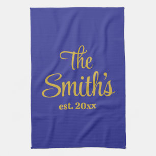 Personalised Wedding Day Gift Newlywed Christmas Tea Towel