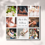 Personalised Wedding Day Photo Collage Canvas Print<br><div class="desc">Personalise with your eight favourite wedding day photos,  name and special date to create a unique photo collage,  memory and gift. Designed by Thisisnotme©</div>