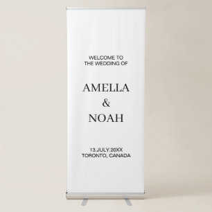 Personalised Wedding Decoration,Engagement Party Retractable Banner