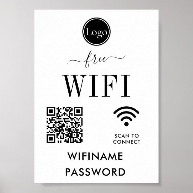 Personalised Wedding Decoration WiFi Sign (Front)