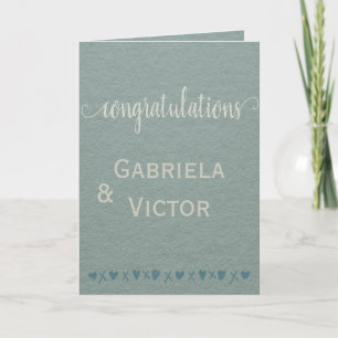 Personalised Wedding Engagement Congratulations Card