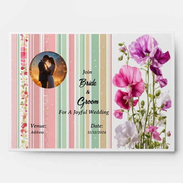 Personalised Wedding Envelope  (Front)