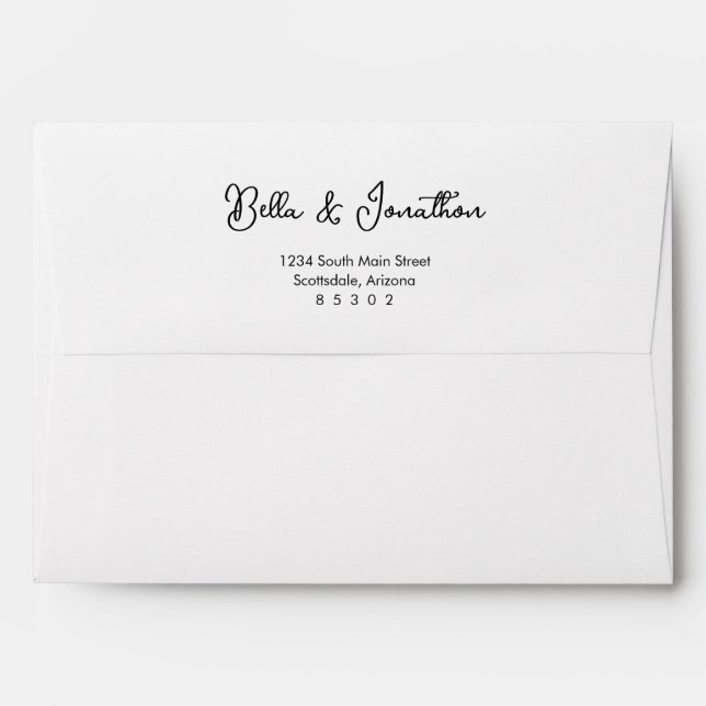 Personalised Wedding Envelope (Back (Top Flap))