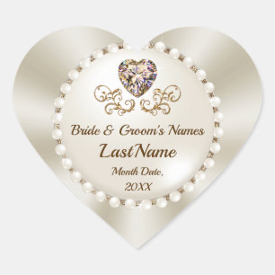 Personalised, Wedding Envelope Seal Stickers