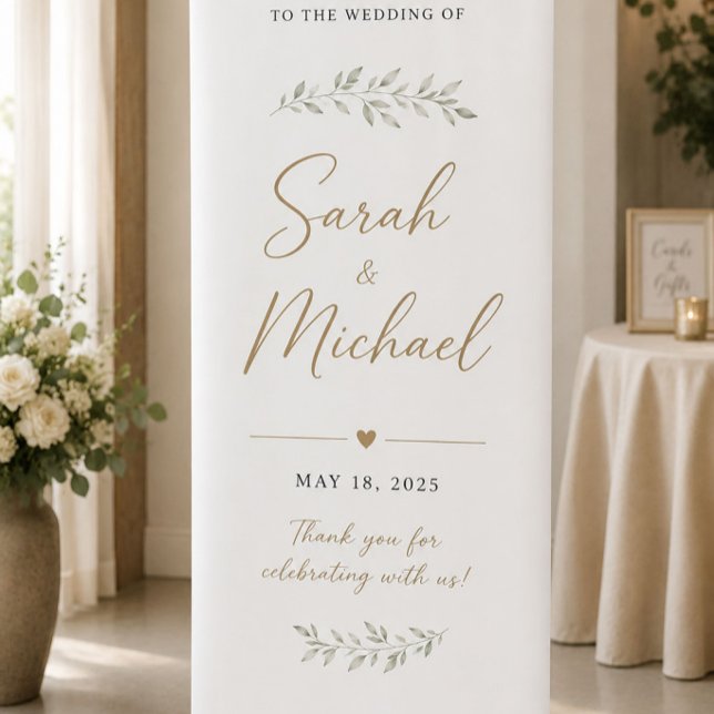 Personalised Wedding & Event Retractable Banner (Creator Uploaded)