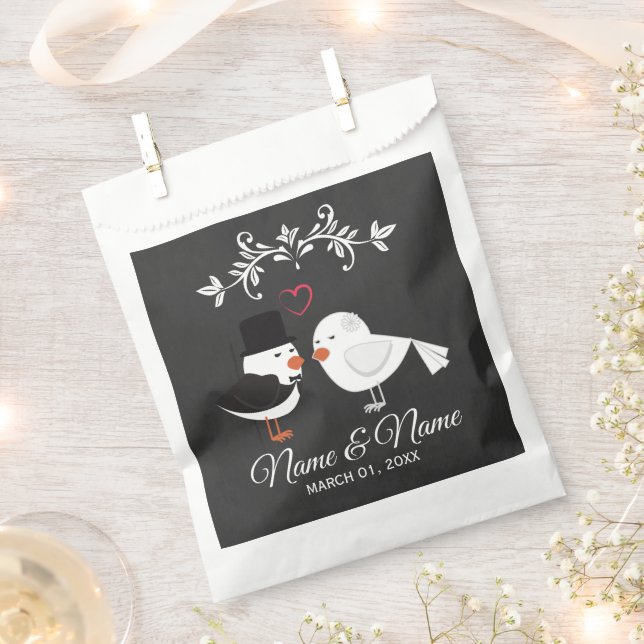 Personalised Wedding Favour Bags (Clipped)