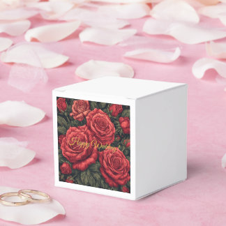 Personalised Wedding Favour Boxes – Floral Design