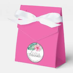 Personalised Wedding Favour Boxes Fuchsia