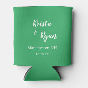 Personalised Wedding Favour Can Cooler