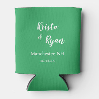 Personalised Wedding Favour Can Cooler