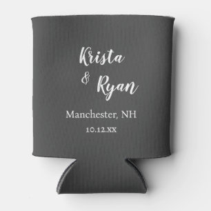 Personalised Wedding Favour Can Cooler