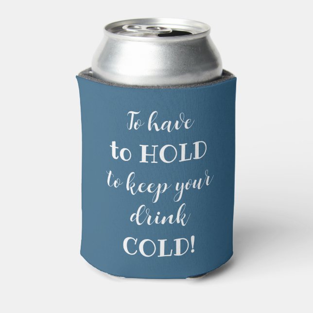 Personalised Wedding Favour Can Cooler (Can Back)
