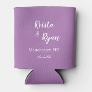 Personalised Wedding Favour Can Cooler