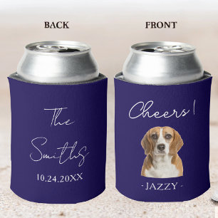 Personalised Wedding Favour Dogs Pets Cats Animal Can Cooler